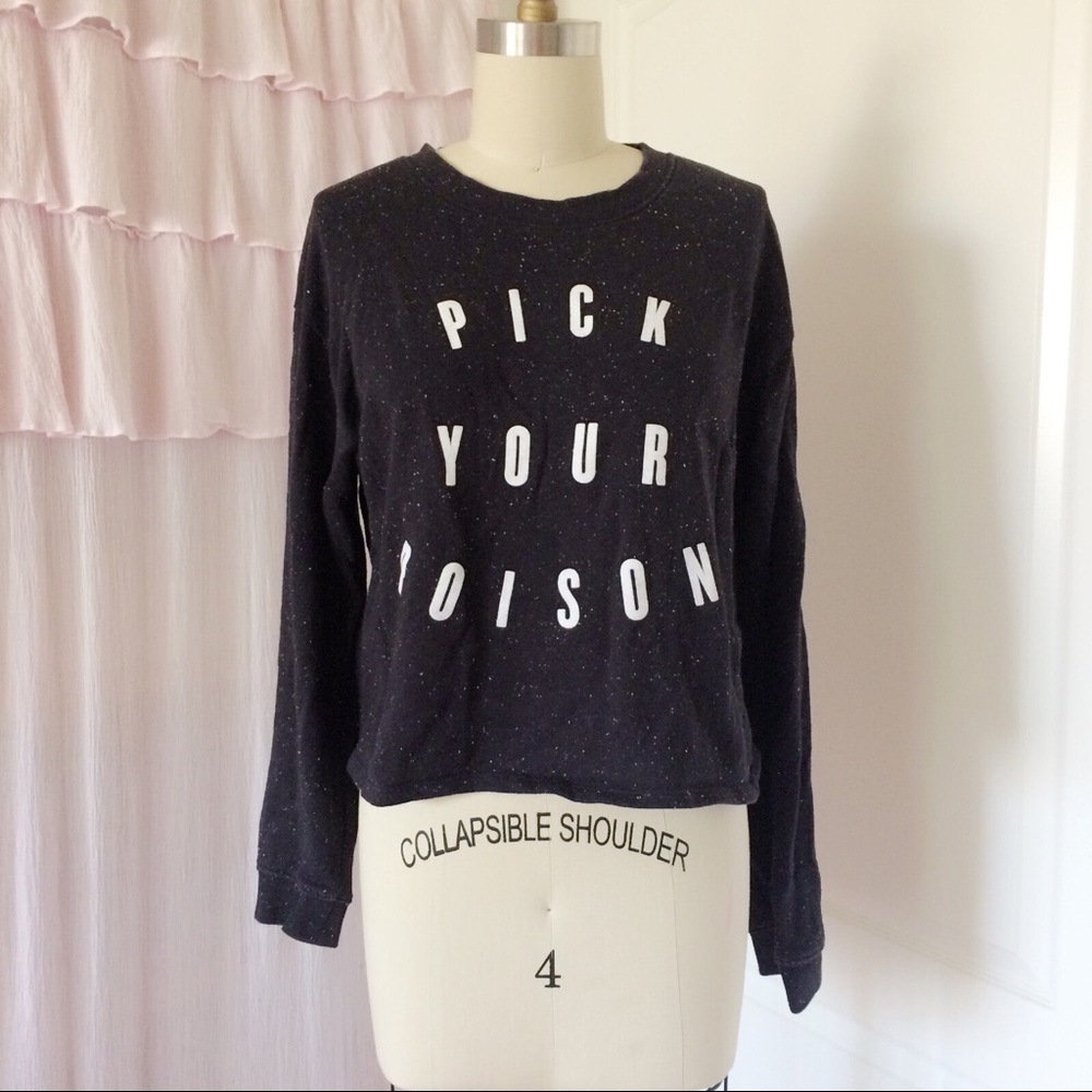 Vans pick your poison blacks speckled sweater